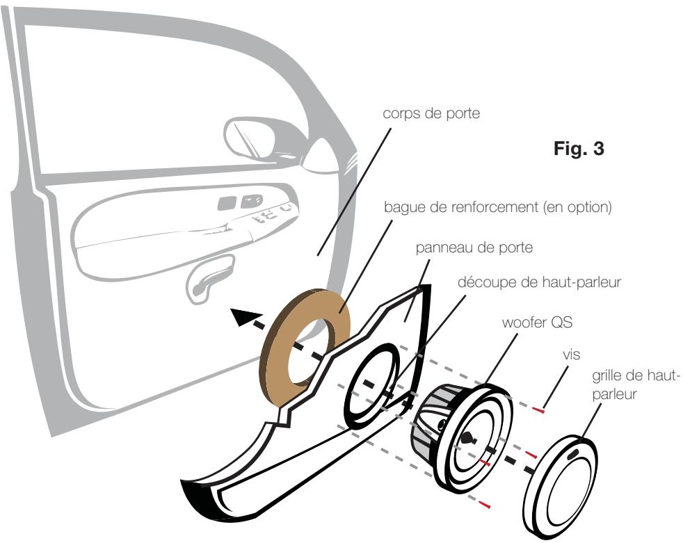 AUDIO DESIGN QS65.2 - Montage du WOOFER - 1