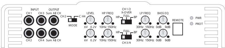 MB QUART PAB 1200.1 - Tenga en cuenta que la seals LOW PASS (paso bajo) es una seals MONO. - 1