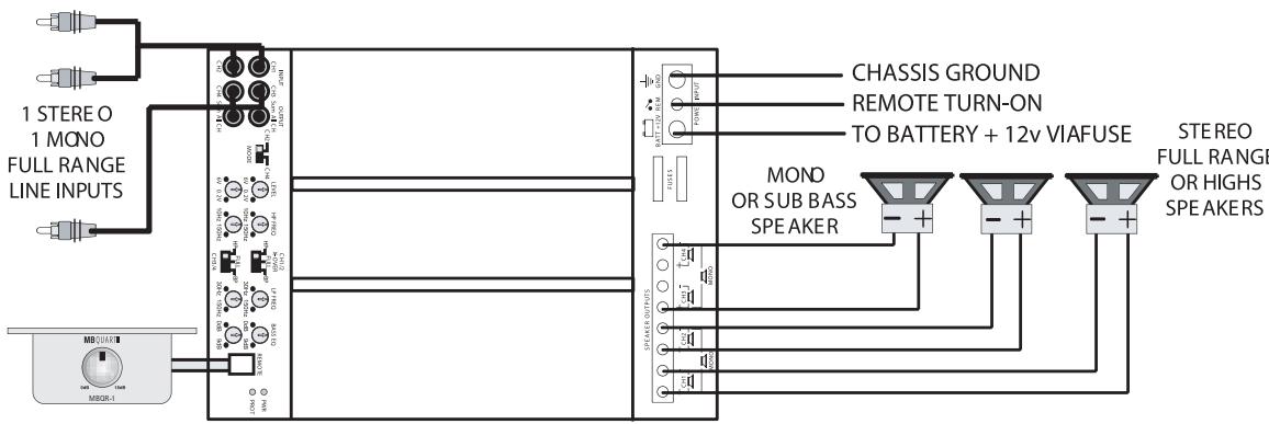 MB QUART PAB 1200.1 - MHHIMYM DnIy COBOKYINHbIX NIMPeJaHCOB INHaMHKOB: - 1