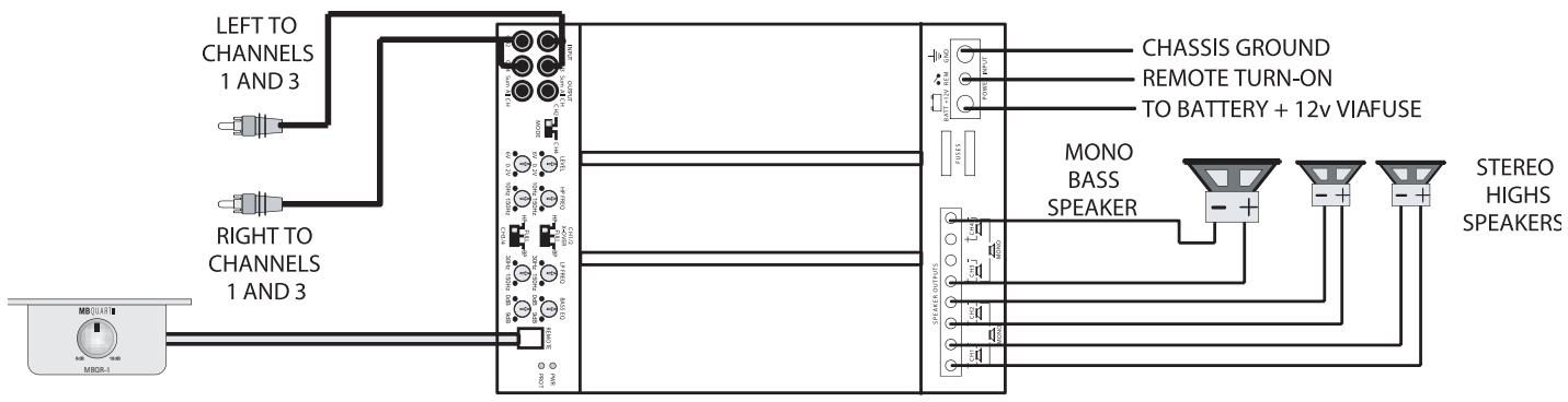 MB QUART PAB 1200.1 - Valores minimos para las impedancias de altozootales: - 1