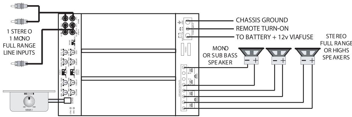 MB QUART PAB 2100 - Impedenze minime totali dell'altoparlante: - 1