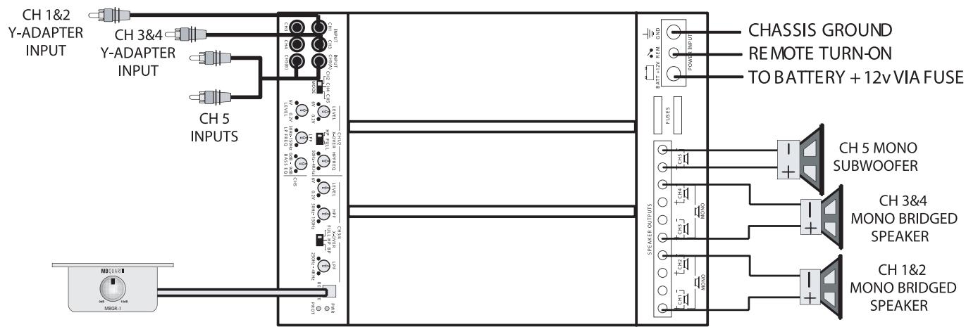 MB QUART PAB 4100 - Minimum fur die Gesamt-Lautsprecherimpedanzen: - 1