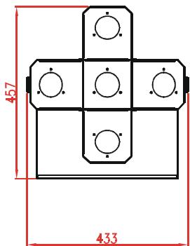 SYNQ AUDIO RESEARCH LED CROSSFIRE - Touches mode/function: - 1