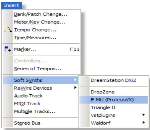 E-MU 1212 PCIE - - Enregistrement d'une piste MIDI avec proteus VX - 1