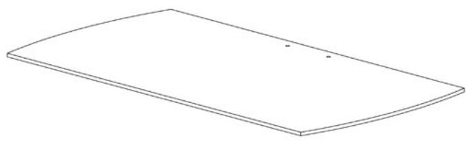 SANUS FLAT PANEL FOUNDATIONS TV STAND-PFFP - Supplied Parts: - 2
