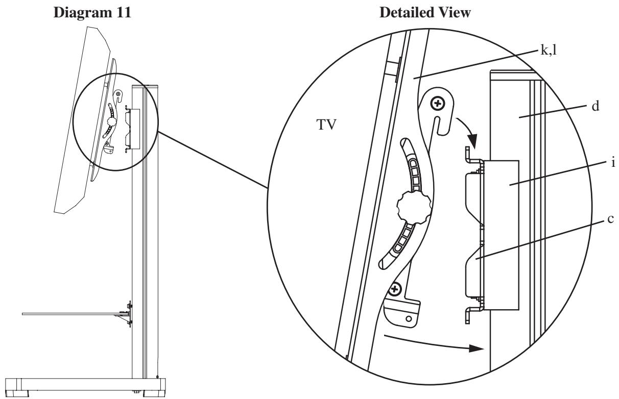 SANUS FLAT PANEL FOUNDATIONS TV STAND-PFFP - Step 10: - 2