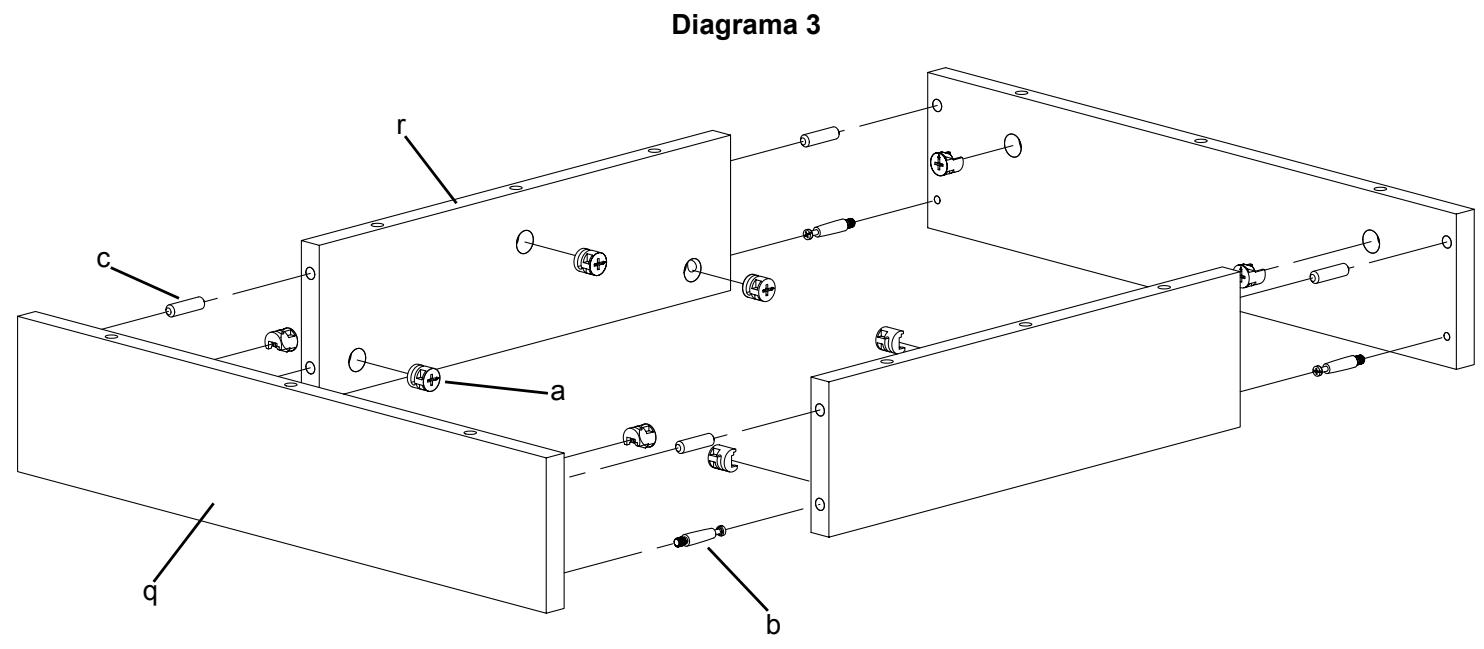 SANUS JAVA FURNITURE-JFA36 - Paso 3: Ensamblaje de la base - 1