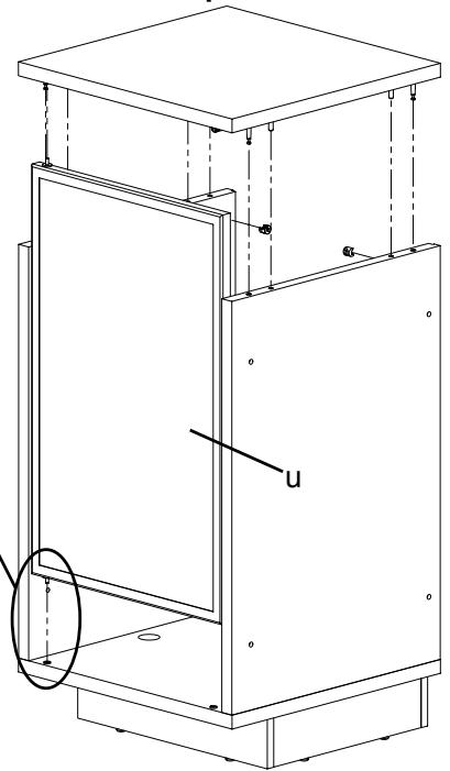 SANUS JAVA FURNITURE-JFA36 - Paso 4: Adicción de la base a la plancha inferior - 6