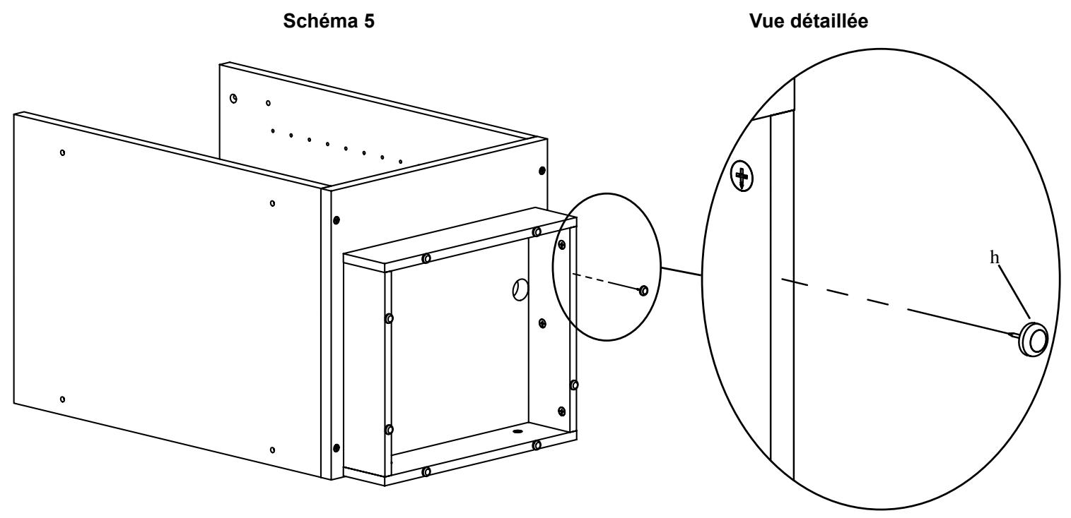 SANUS JAVA FURNITURE-JFA36 - Étape 5: pose des coussins de glissement - 1