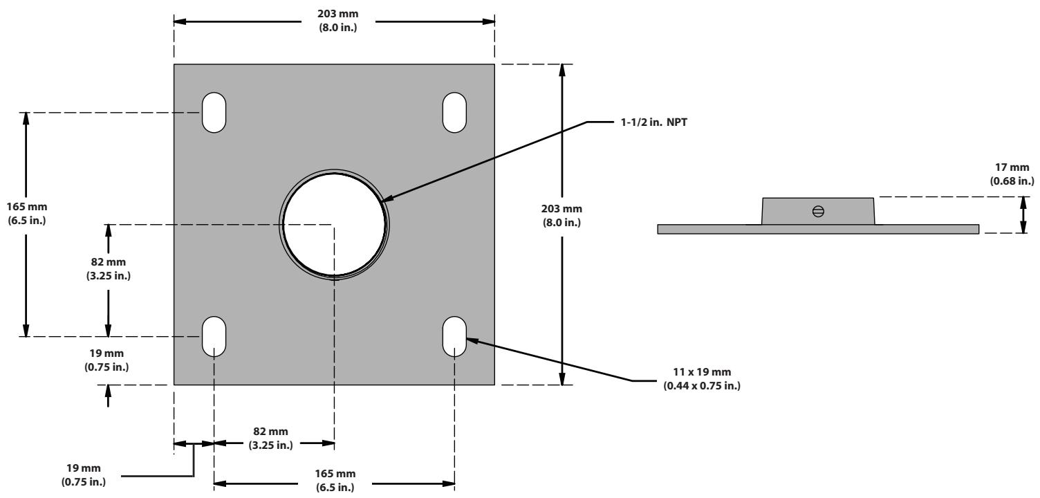 SANUS VISIONMOUNT 8QUOTX8QUOT CEILING PLATE FOR VMCM1-VMCA7B - Supplied Parts and Hardware - 2