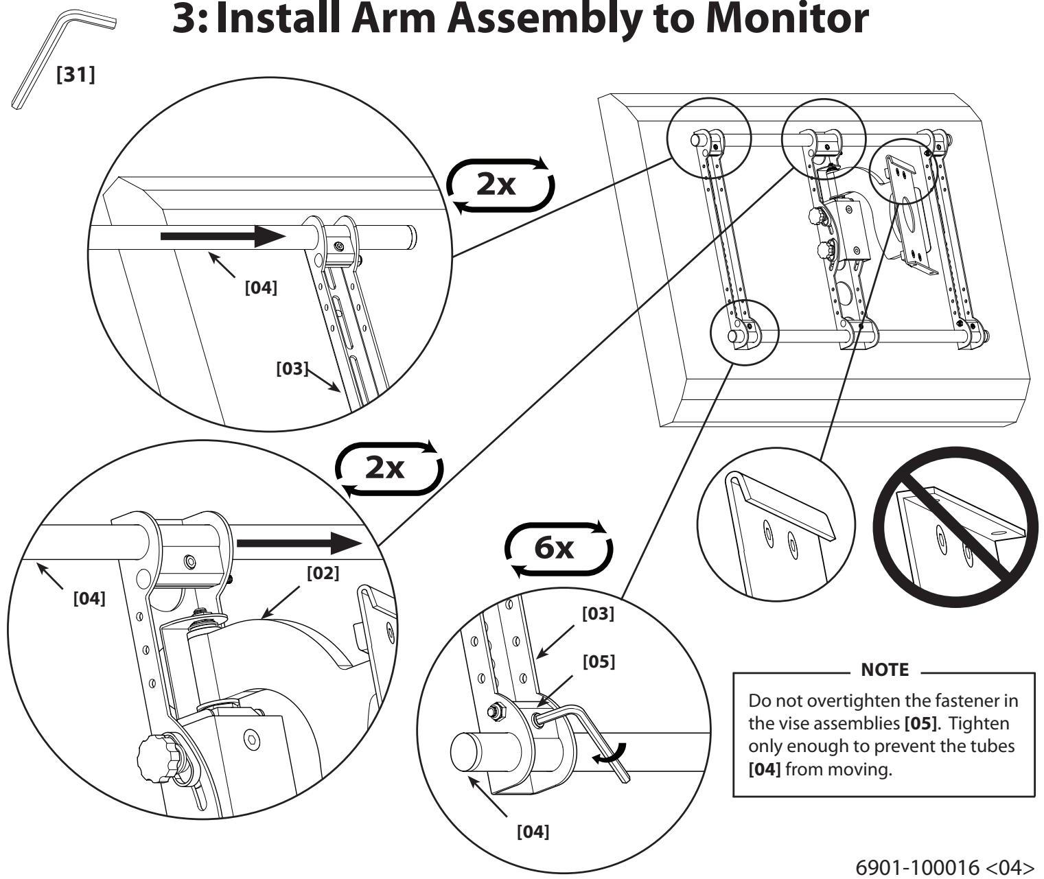 SANUS VISIONMOUNT FLAT PANEL WALL MOUNT-VMAA18 - Supplied Parts and Hardware - 35