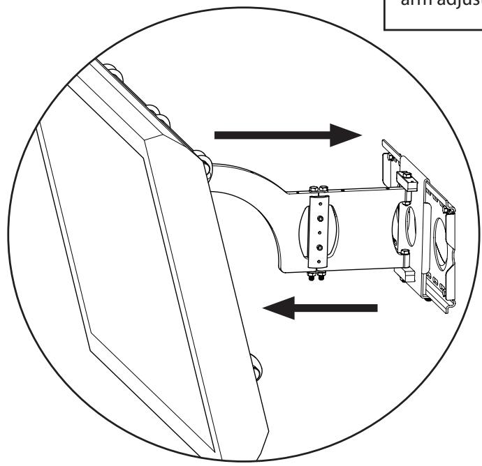 SANUS VISIONMOUNT FLAT PANEL WALL MOUNT-VMAA18 - 8: Adjust Monitor Position - 7