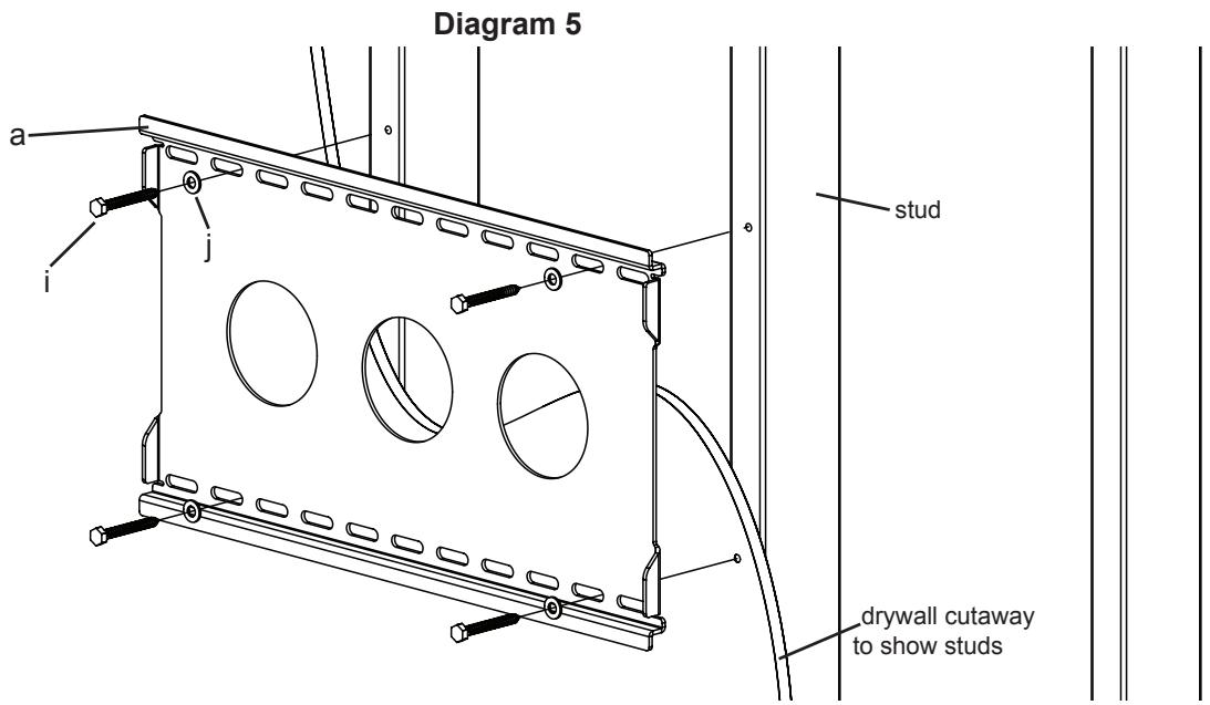 SANUS VISIONMOUNT FLAT PANEL WALL MOUNT-VMAA26 - Note: Sanus recommends Arm Assembly to be centered between Monitor Brackets. - 2