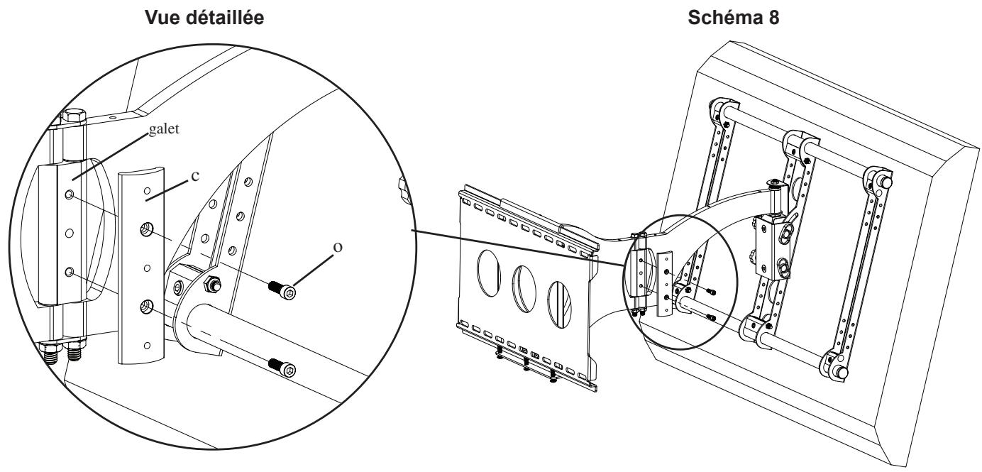SANUS VISIONMOUNT FLAT PANEL WALL MOUNT-VMAA26 - Étape 8 : ajout d'une butée - 1