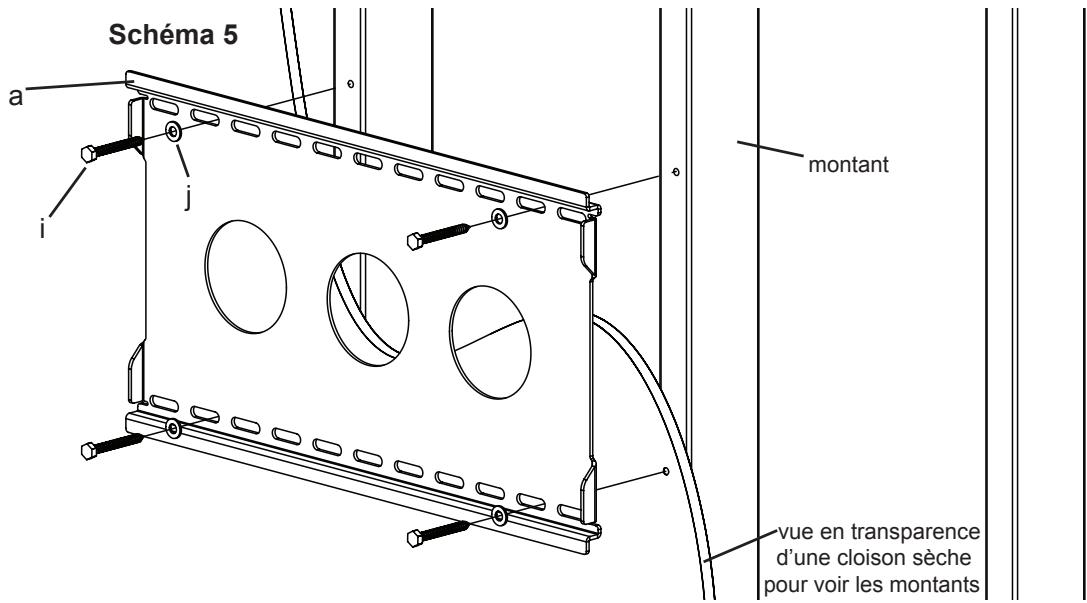 SANUS VISIONMOUNT FLAT PANEL WALL MOUNT-VMAA26 - Étape 4: fixation du bras sur le téléviseur (deuxième partie) - 1