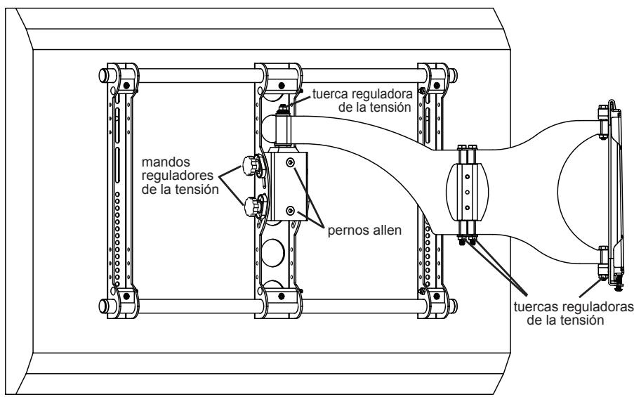 SANUS VISIONMOUNT FLAT PANEL WALL MOUNT-VMDD26 - ADVERTENCIA: iNO RETIRE las tuercas reguladoras de la tensión que se muestran en el diagrama 7! - 1