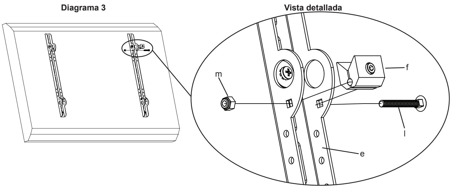 SANUS VISIONMOUNT FLAT PANEL WALL MOUNT-VMDD26 - Paso 3: Adicción de la placá de sujeción a los soportes del monitor - 1