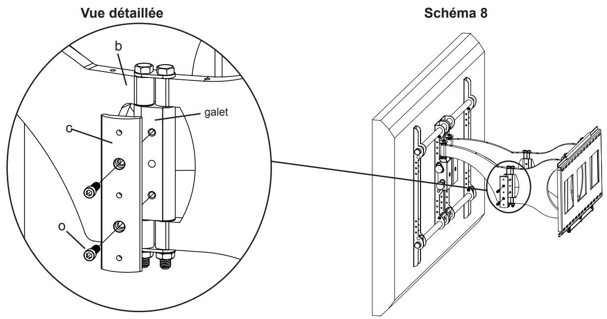 SANUS VISIONMOUNT FLAT PANEL WALL MOUNT-VMDD26 - Étape 8 : ajout d'une butée - 1