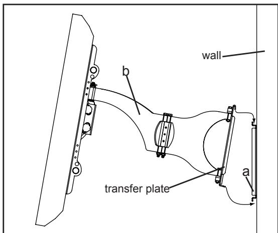 SANUS VISIONMOUNT FLAT PANEL WALL MOUNT-VMDD26 - Step 6: Hang the assembly onto the Wall Plate - 1