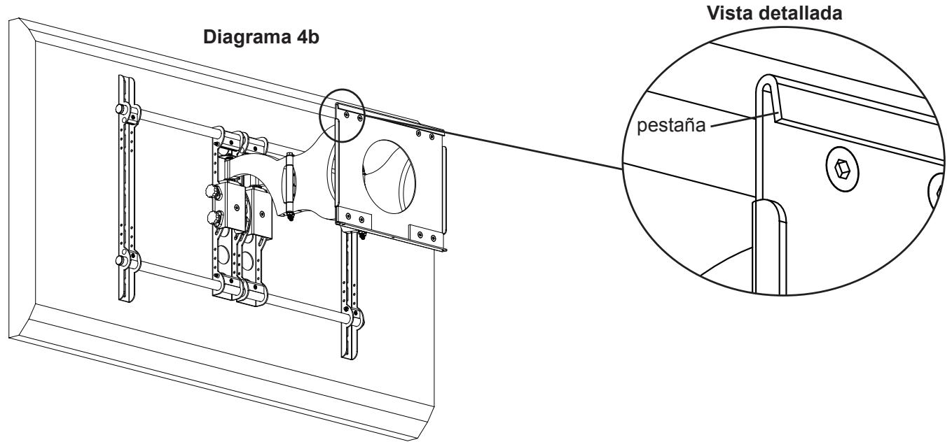 SANUS VISIONMOUNT FLAT PANEL WALL MOUNT-VMDD26 - Paso 4: Conexión del brazo al televisor (segunda parte) - 1