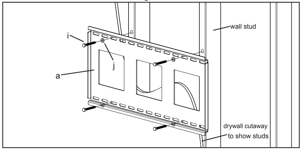 SANUS VISIONMOUNT FLAT PANEL WALL MOUNT-VMDD26 - Step 4: Attach the Arm Assembly to the Television (Part I) - 3