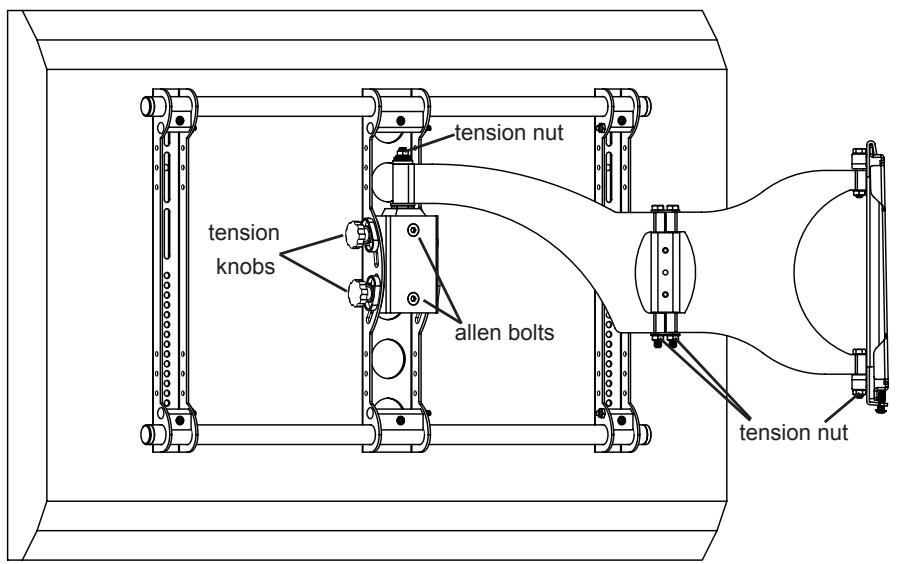 SANUS VISIONMOUNT FLAT PANEL WALL MOUNT-VMDD26 - WARNING: Do NOT REMOVE the tension nuts in Diagram 7! - 1