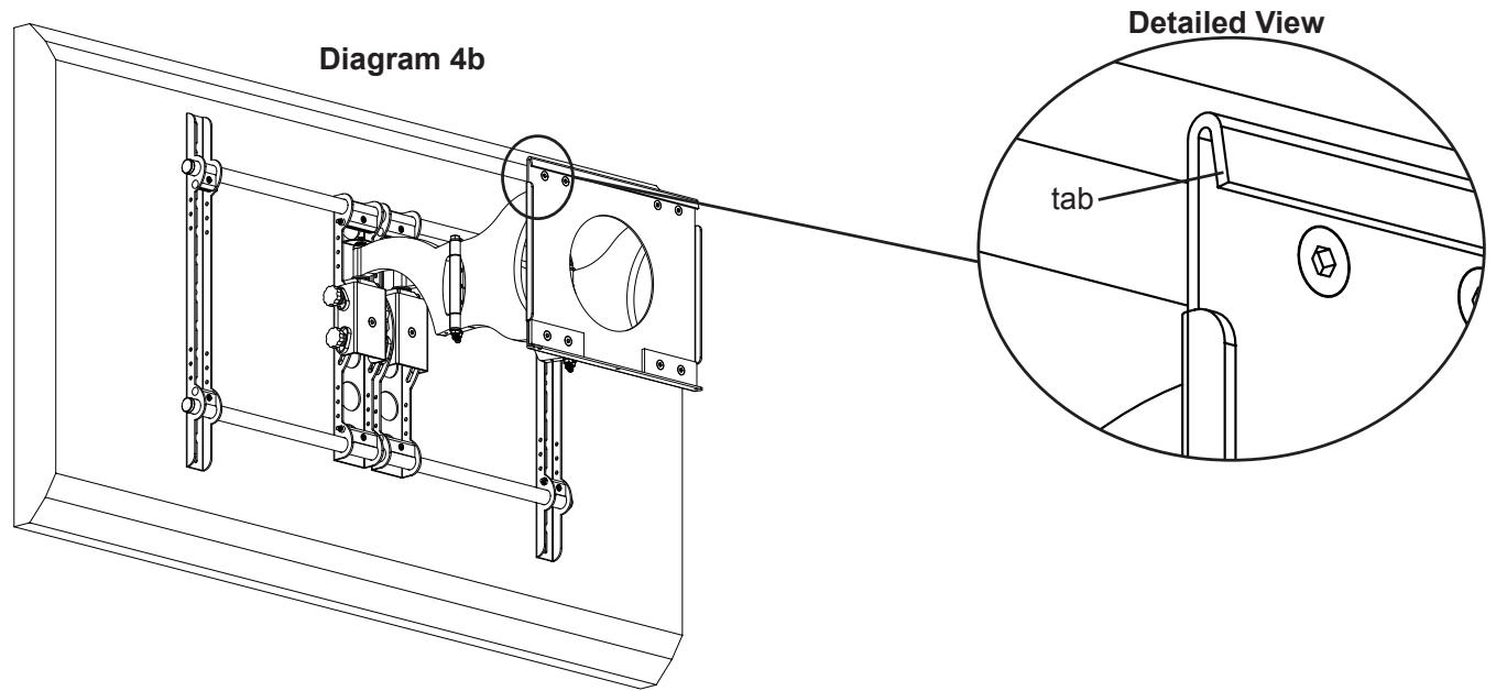 SANUS VISIONMOUNT FLAT PANEL WALL MOUNT-VMDD26 - Step 4: Attach the Arm Assembly to the Television (Part I) - 2