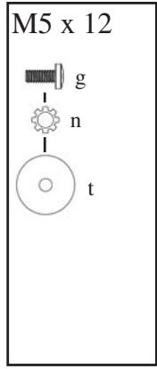 SANUS VISIONMOUNT FLAT PANEL WALL MOUNT-VMPL2 - Diagrams de tornillería: - 3