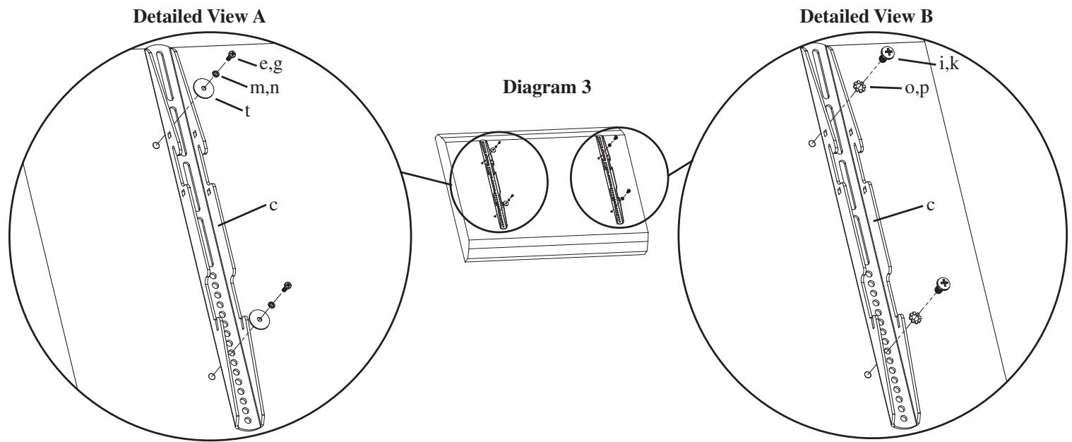 SANUS VISIONMOUNT FLAT PANEL WALL MOUNT-VMPL2 - Hardware Diagrams: - 9
