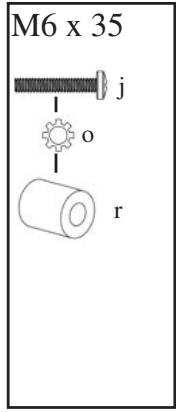 SANUS VISIONMOUNT FLAT PANEL WALL MOUNT-VMPL2 - Diagrams de tornillería: - 6