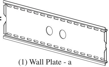 SANUS VISIONMOUNT FLAT PANEL WALL MOUNT-VMPL2 - Supplied Parts: - 1