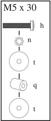 SANUS VISIONMOUNT FLAT PANEL WALL MOUNT-VMPL2 - Hardware Diagrams: - 4