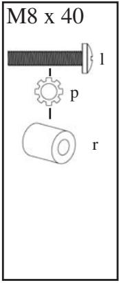 SANUS VISIONMOUNT FLAT PANEL WALL MOUNT-VMPL2 - Diagrams de tornillería: - 8