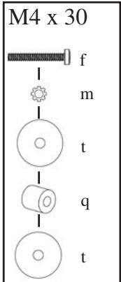 SANUS VISIONMOUNT FLAT PANEL WALL MOUNT-VMPL2 - Hardware Diagrams: - 2