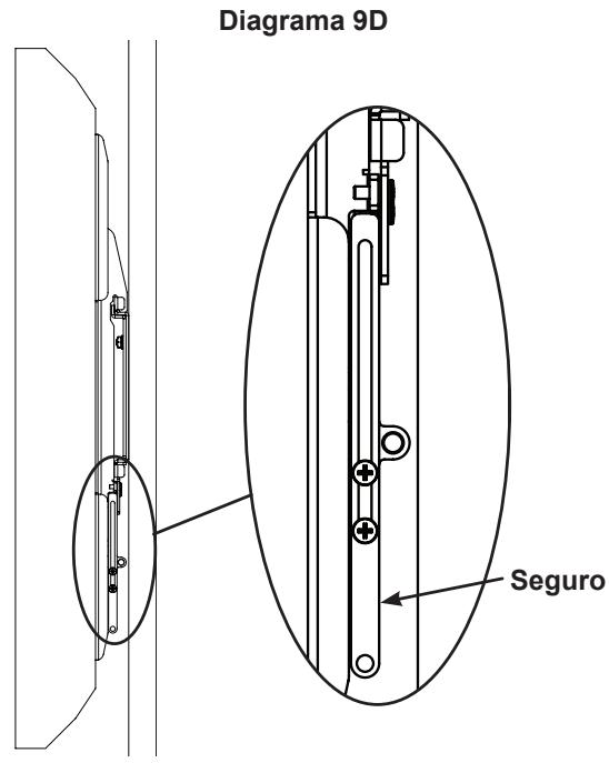 SANUS VISIONMOUNT FLAT PANEL WALL MOUNT-VMPL3 - Paso 5: Acoplamento de los soportes de monitor de perfil bajo a un telesor con la parte trasera curva o con una obstruccionerca del inserto roscado - 12
