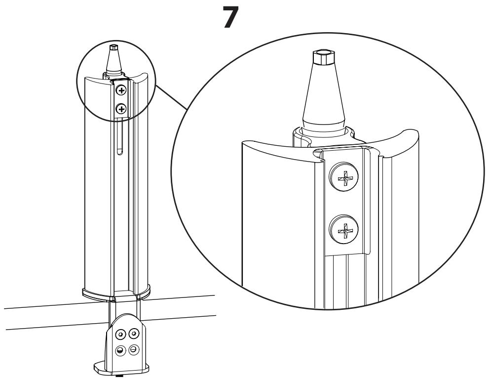 SANUS VISIONMOUNT LCD DESK MOUNT-SD103 - Étape 6 : rangement des câbles - 1