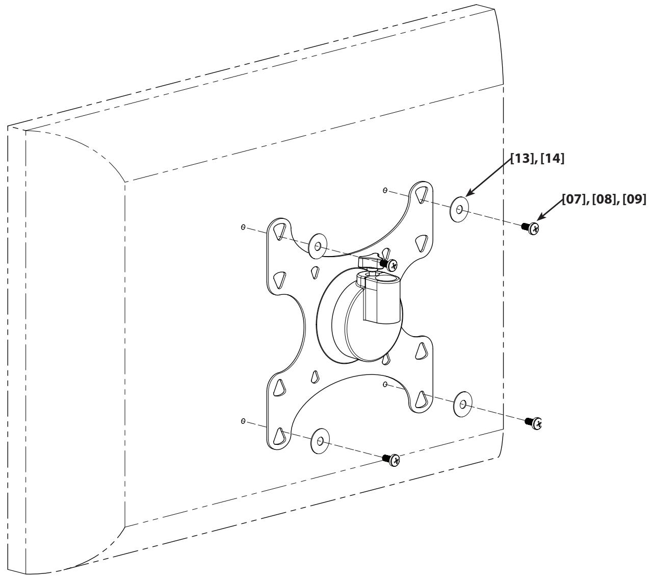 SANUS VISIONMOUNT LCD WALL MOUNT-MF202 - 13
