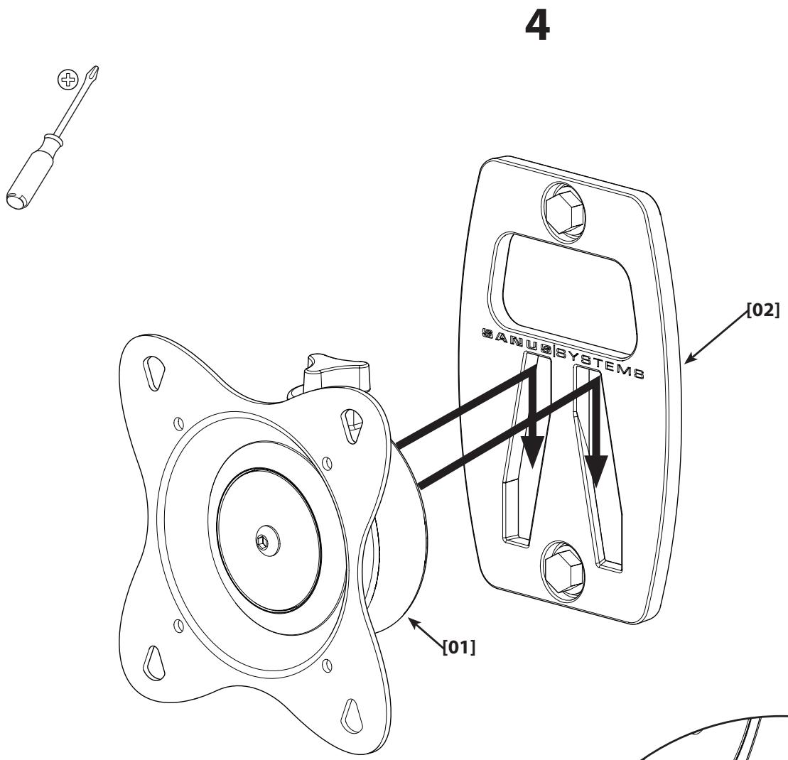 SANUS VISIONMOUNT LCD WALL MOUNT-MF202 - 17