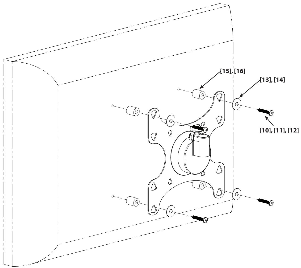 SANUS VISIONMOUNT LCD WALL MOUNT-MF202 - 15