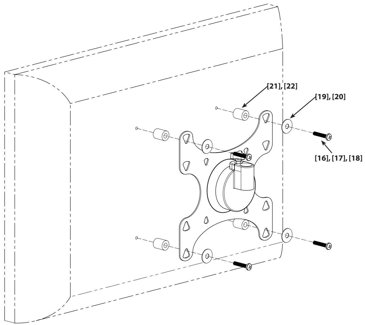 SANUS VISIONMOUNT LCD WALL MOUNT-MF203 - 15