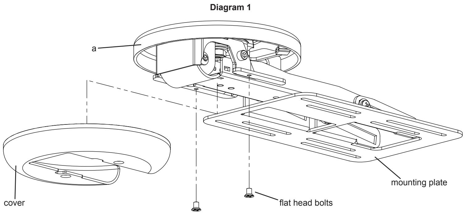 SANUS VISIONMOUNT UNDER CABINET MOUNT-VMUC1 - Step 1: Remove Cover - 1