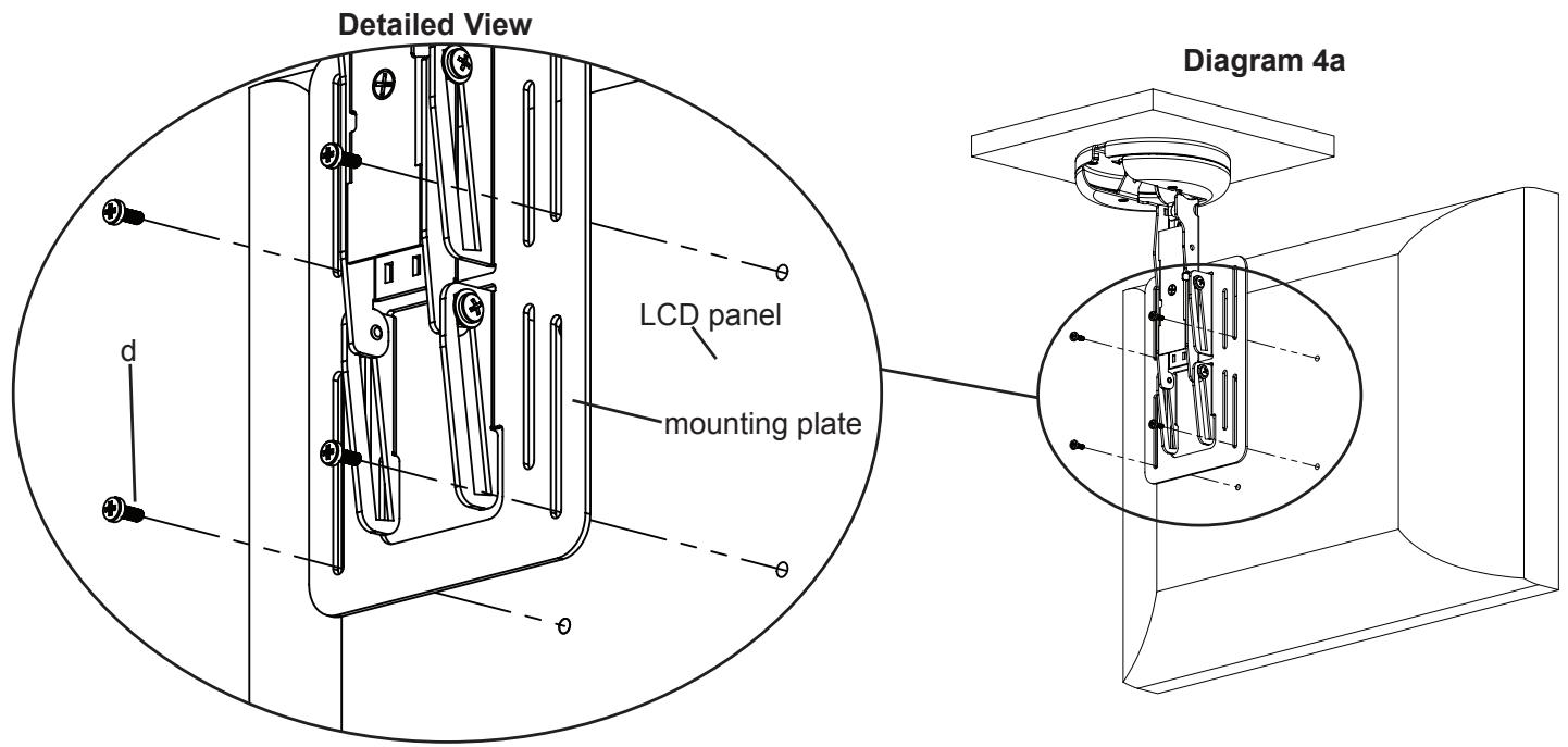 SANUS VISIONMOUNT UNDER CABINET MOUNT-VMUC1 - Step 4: Attach flat panel display to mounting plate - 1