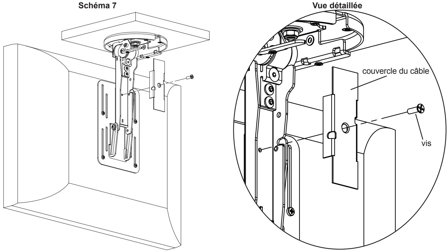 SANUS VISIONMOUNT UNDER CABINET MOUNT-VMUC1 - Étape 7: Retrait du couvercle de cable - 1