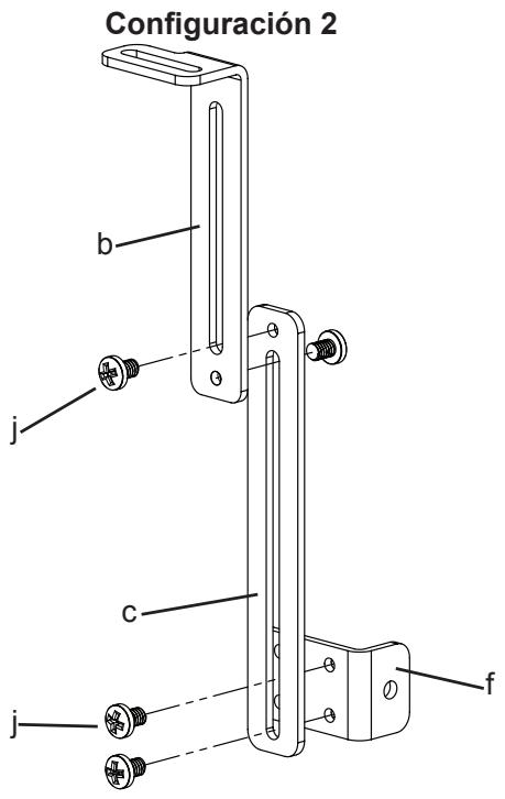 SANUS VMCC1 - Paso 5: Configuración de los dispositivos de sujeción de los altavoces - 2