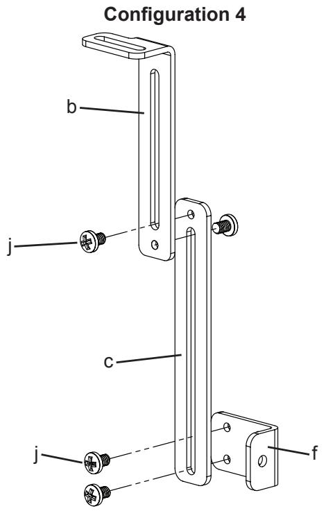 SANUS VMCC1 - Note: If the Support Bar was not installed in Step 8, only re-install the cross tube in this step. - 3
