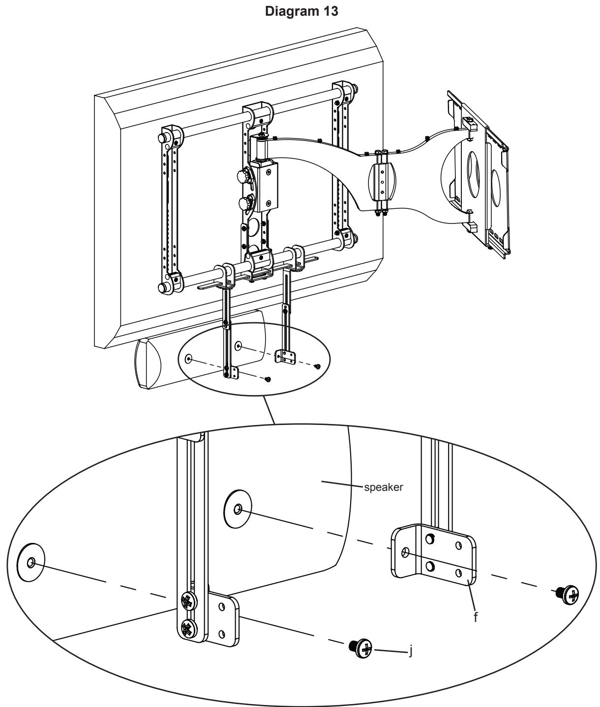 SANUS VMCC1 - Step 13: Add center channel to VMCC1 - 1