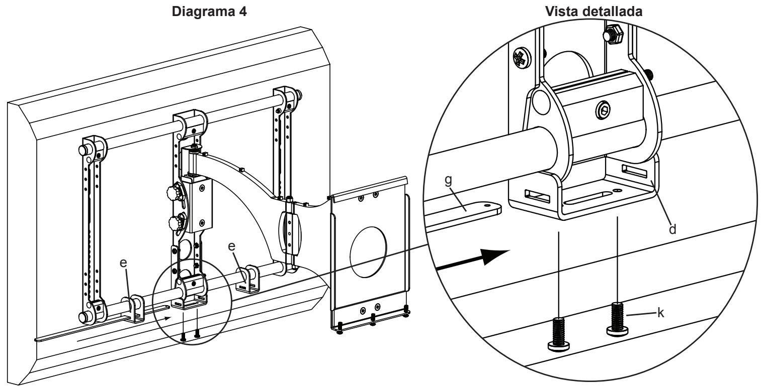 SANUS VMCC1 - Paso 4: Adicción de la barra soporte - 1