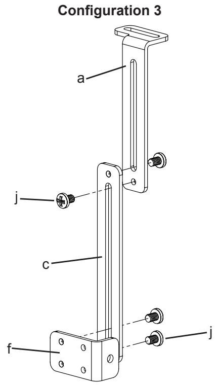 SANUS VMCC1 - Note: If the Support Bar was not installed in Step 8, only re-install the cross tube in this step. - 2