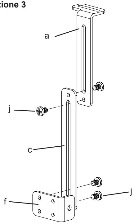 SANUS VMCC1 - Note: se la barra di supporto non è stata installata durante la fase 8, durante esta fase reinstallare solo il tubo trasversale. - 2