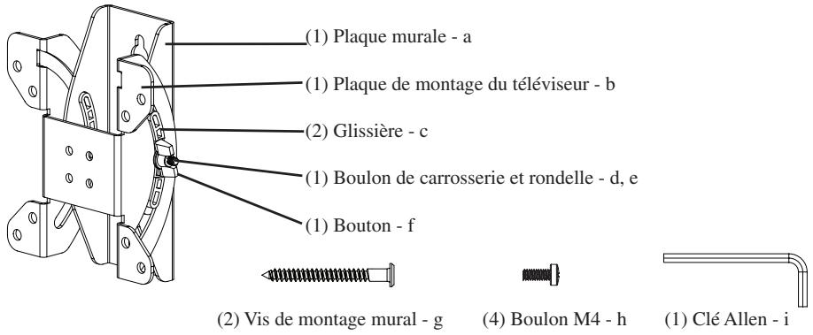 SANUS VMF - Pièces fournies : - 1